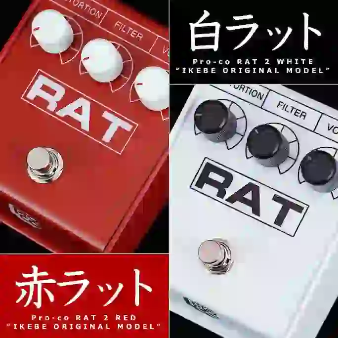 ProCo RAT 2 RED “IKEBE ORIGINAL MODEL”、RAT 2 WHITE “IKEBE ORIGINAL MODEL”