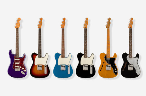 Squier Classic Vibe '60s Stratocaster、Classic Vibe '60s Telecaster Thinline、Classic Vibe '60s Custom Esquire