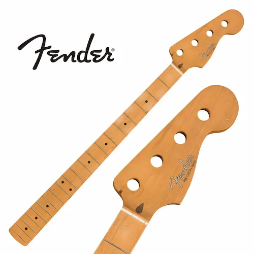 Fender Road Worn '50's Precision Bass Neck, 20 Vintage Frets, Maple, C Shape
