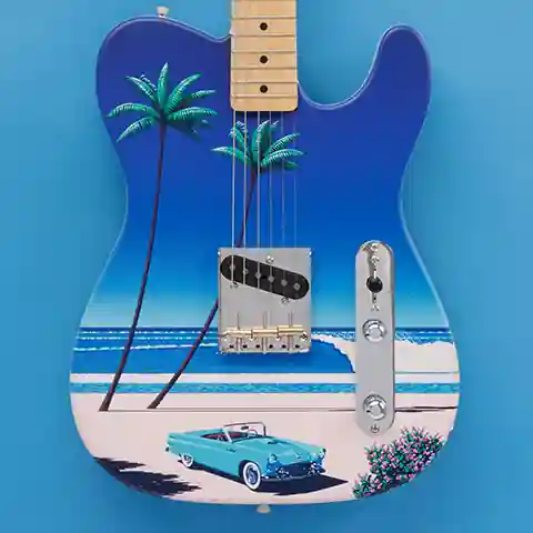 Fender Made in Japan Art Canvas Esquire Hiroshi Nagai No1