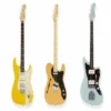 Fender Made in Japan Hybrid II Stratocaster HSS Limited Run Graffiti Yellow、Made in Japan Hybrid II Telecaster Thinline Limited Run Gold Top、Made in Japan Traditional Jazzmaster Limited Run Sonic Blue