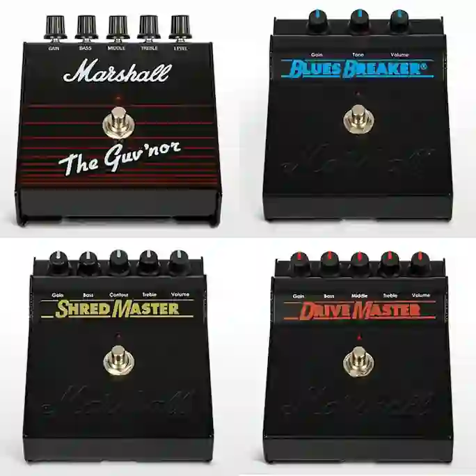 Marshall The Guv’Nor、Bluesbreaker、Shredmaster、Drivemaster