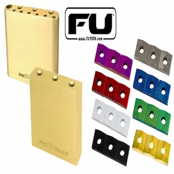 FU-Tone Titanium Lock Nut Block Set (3)、Brass Sustain Big Block for Ibanez Edge、Brass Sustain Big Block for PRS-USA
