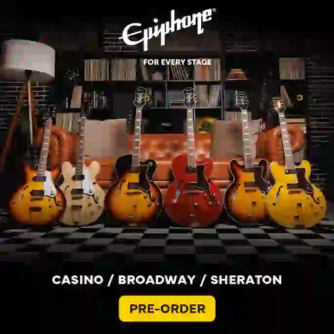Epiphone Casino、Broadway、Sheraton
