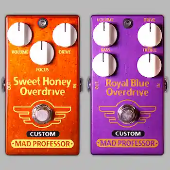 Mad Professor Sweet Honey Overdrive Custom Fat Bee Mod、Royal Blue Overdrive Custom Bluebird Mod